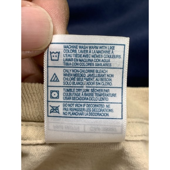 AAA  100% Cotton Men's Graphic T-Shirt RIGHT WING CHRISTIAN Med Beige Crew Neck - Picture 10 of 12